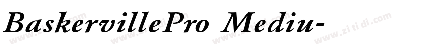 BaskervillePro Mediu字体转换